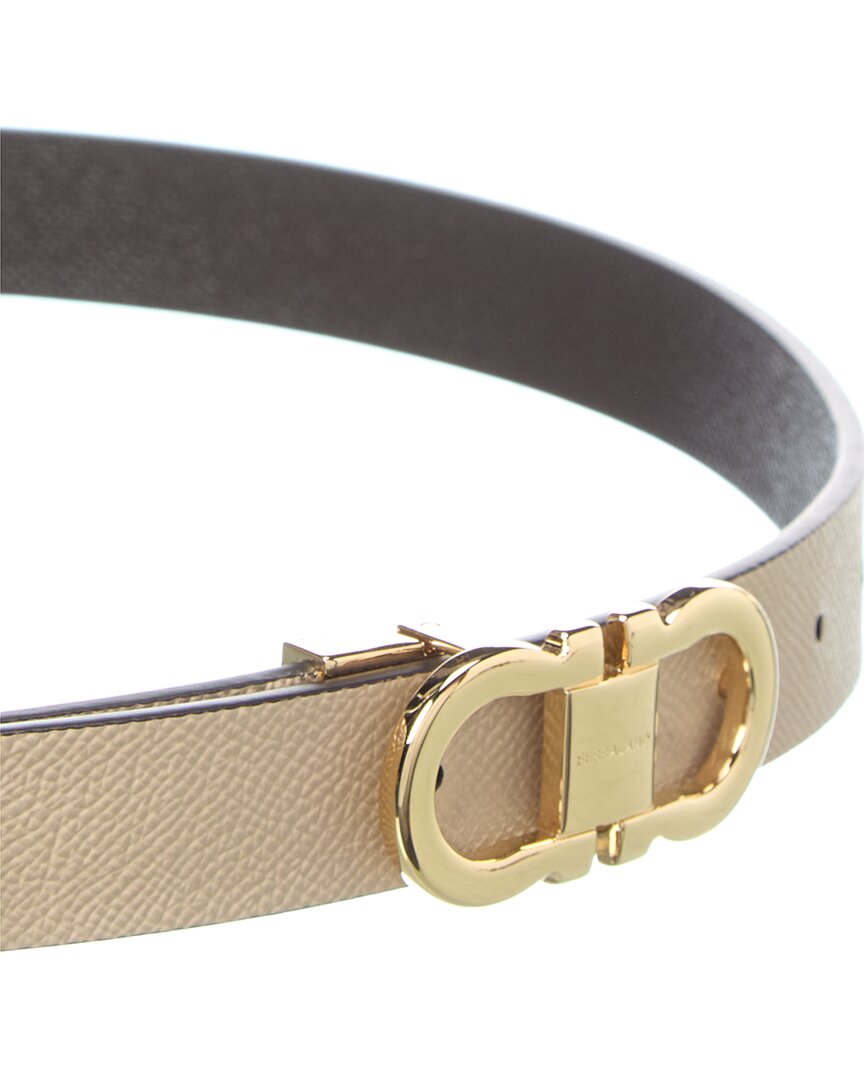 Ferragamo Gancini Reversible & Adjustable Leather Belt