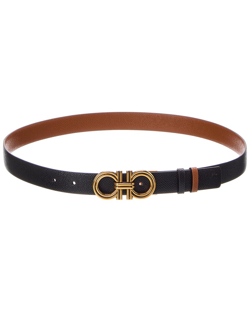 Ferragamo Gancini Reversible & Adjustable Leather Belt