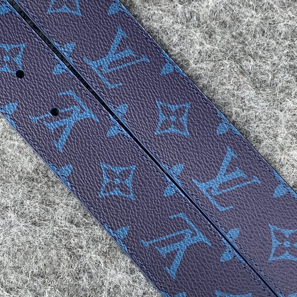 LV Initials 40mm Reversible Belt ‘Blue’
