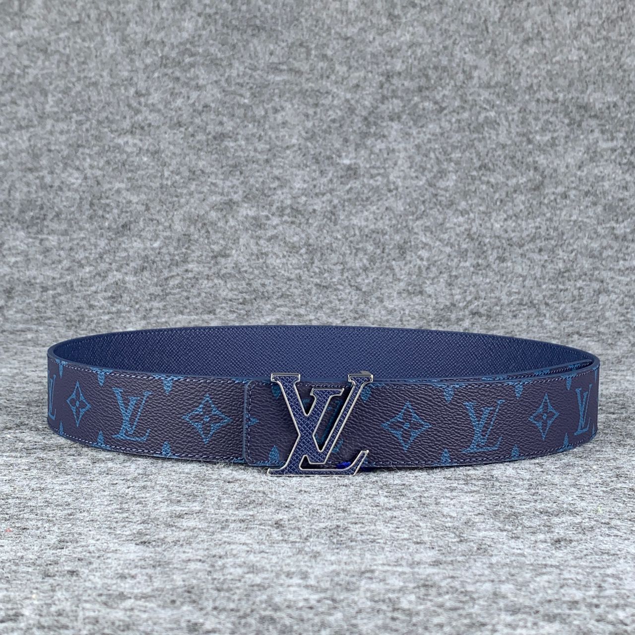 LV Initials 40mm Reversible Belt ‘Blue’
