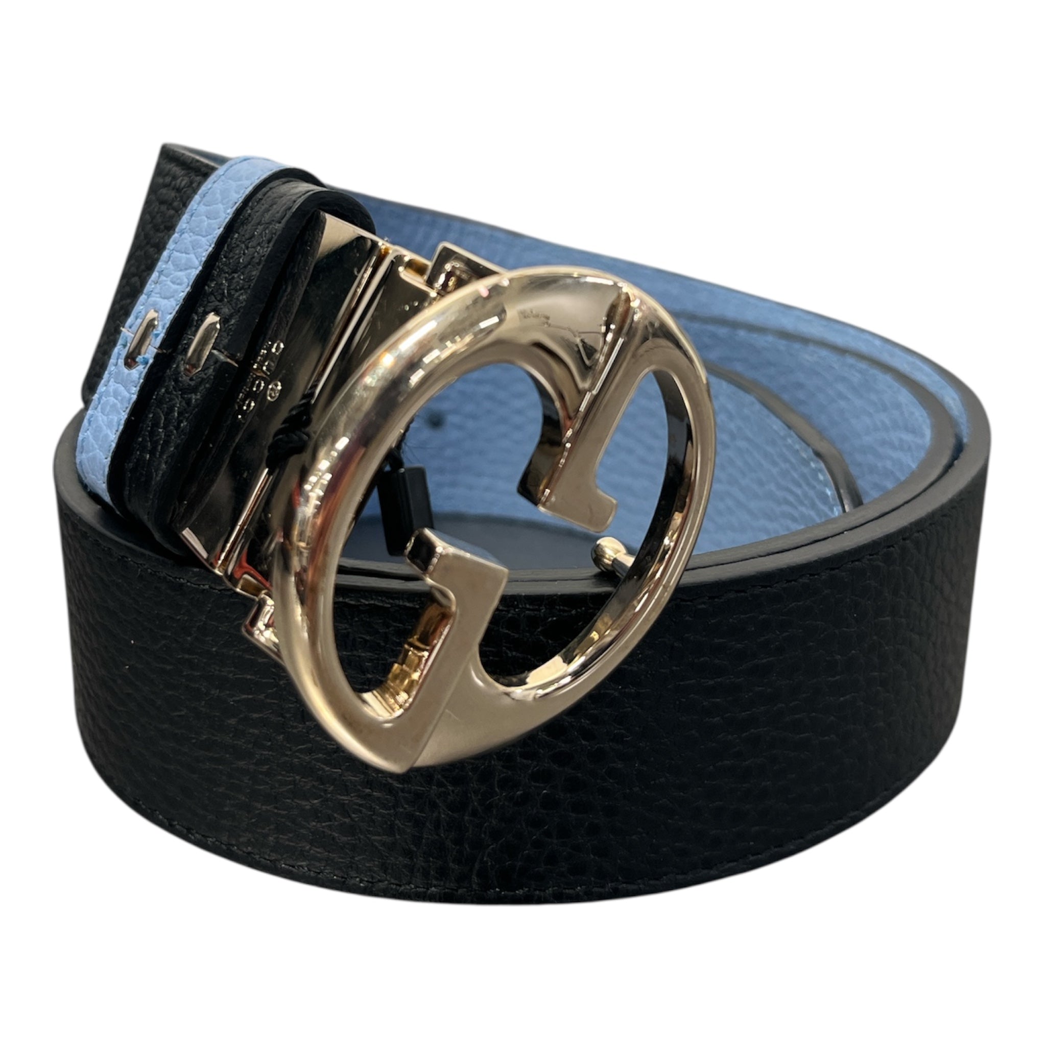 GUCCI/Belt/Leather/BLU/