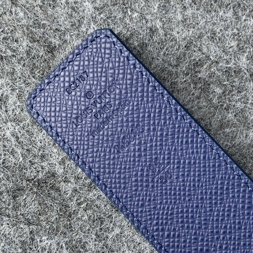 LV Initials 40mm Reversible Belt ‘Blue’
