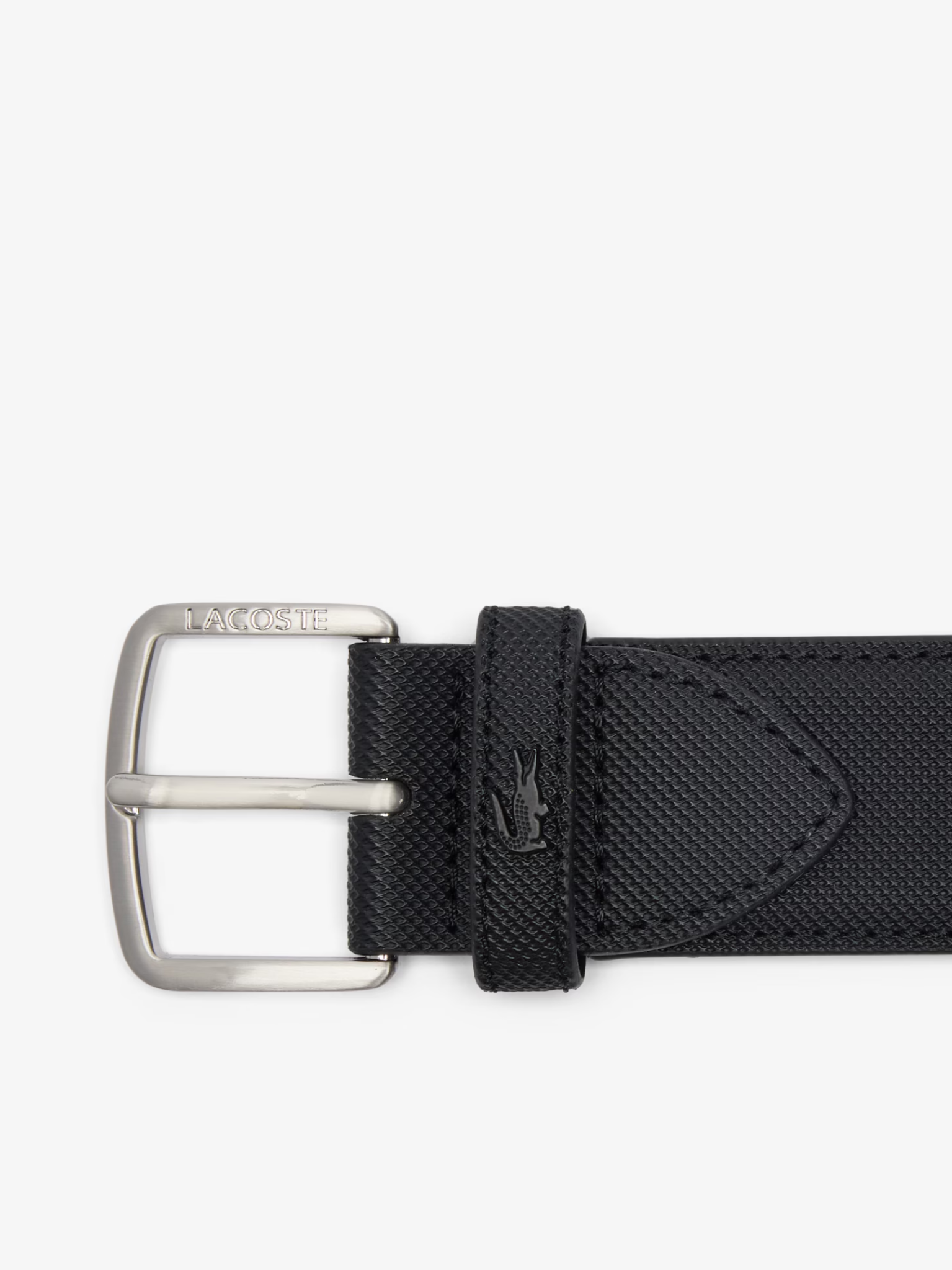 LACOSTE Petit Piqué Belt Black