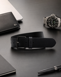 Lacoste Perforated Leather Belt Black RC4084 000