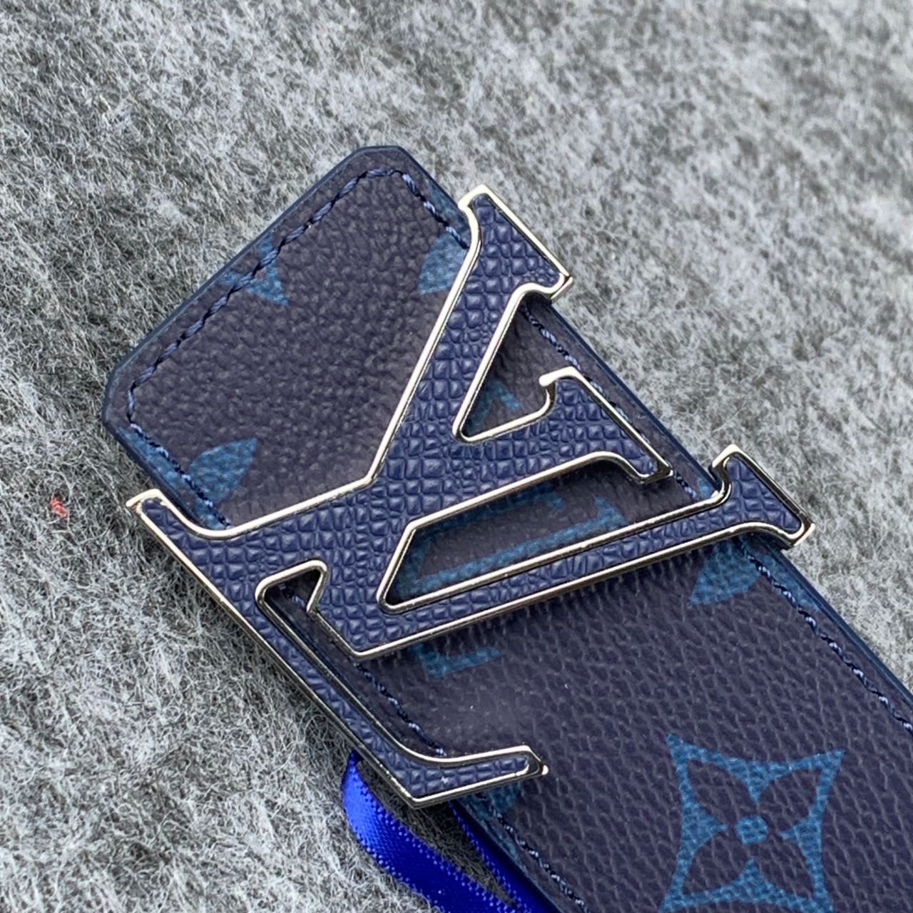 LV Initials 40mm Reversible Belt ‘Blue’