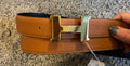 H Hermes Tan/Black Leather Reversible Belt 2637 | Hermès belt