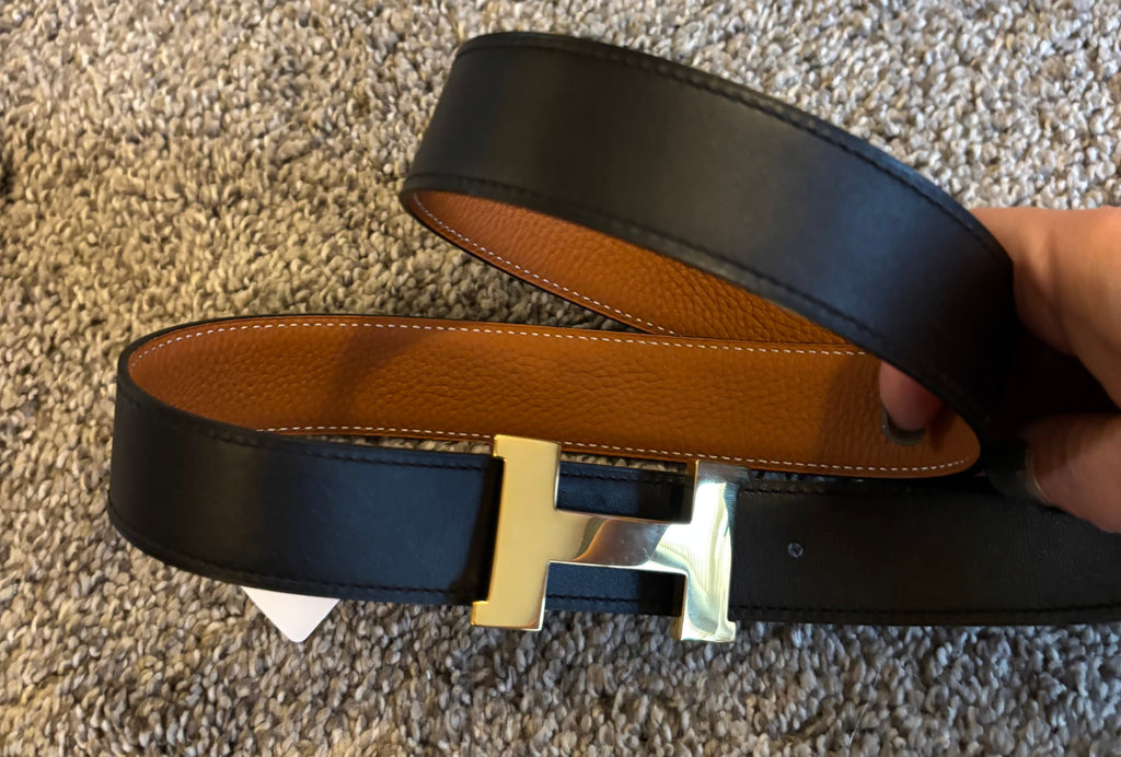 Hermes H Belt Reversible Brown/Black fits 31-33" | Hermès belt