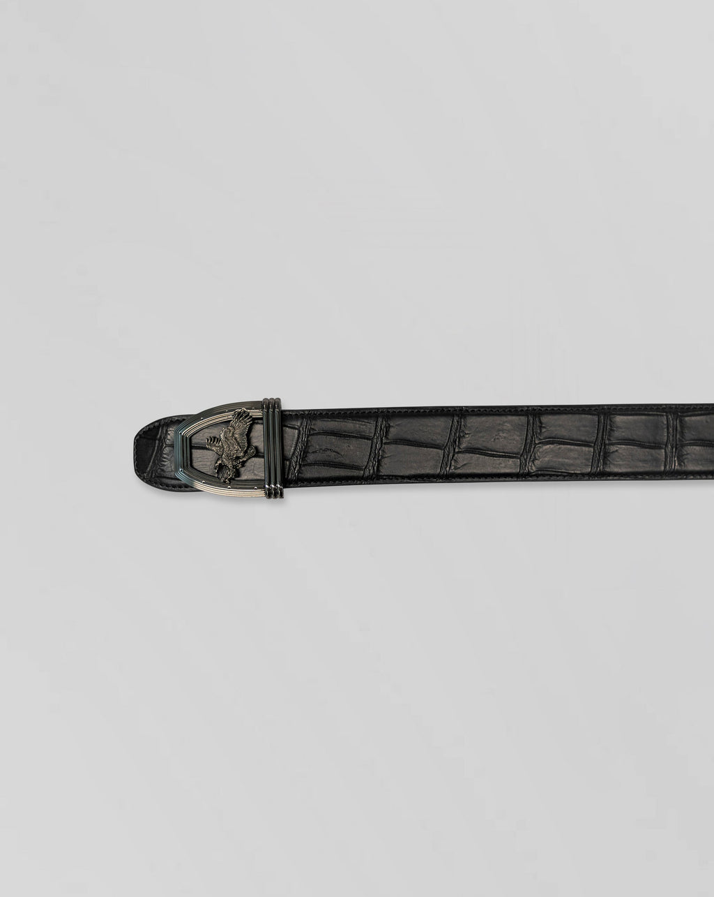 Stefano Ricci Crocodile Leather Belt Eagle Buckle