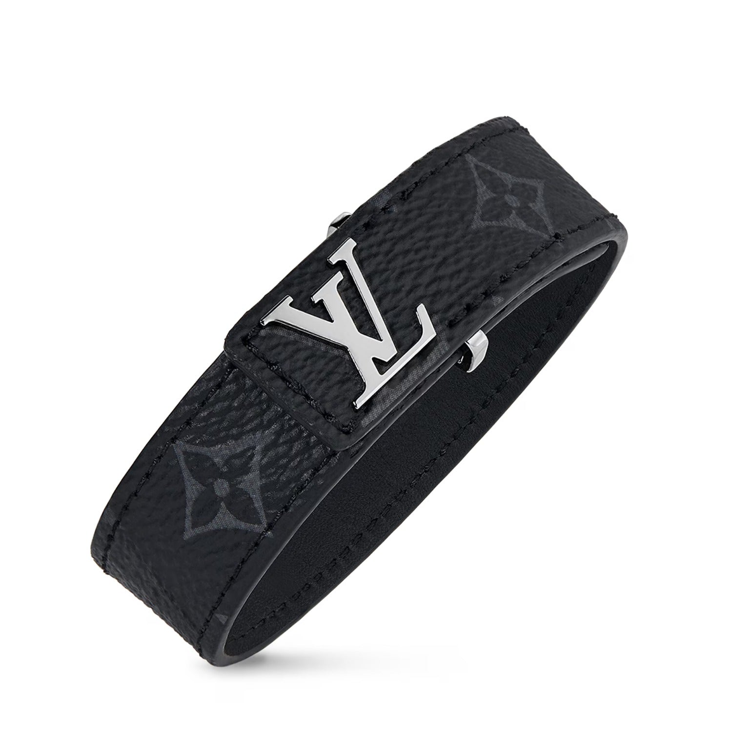 LV Slim Bracelet Monogram Eclipse Black by Louis Vuitton