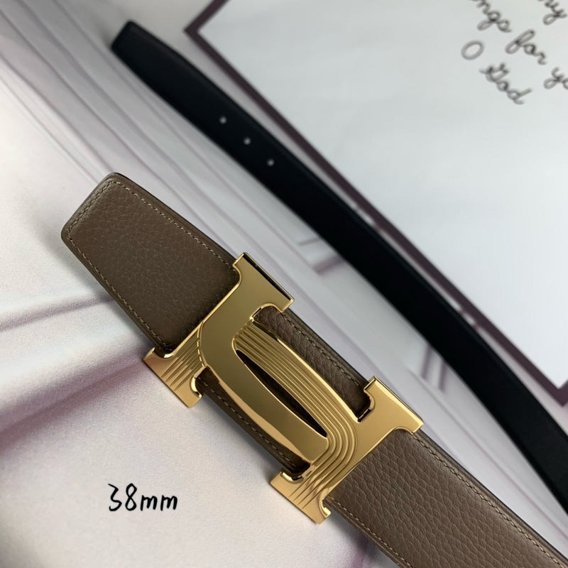 HBL5 Real leather 3.8CM 95-125CM Belt with all packing |Hermès belt