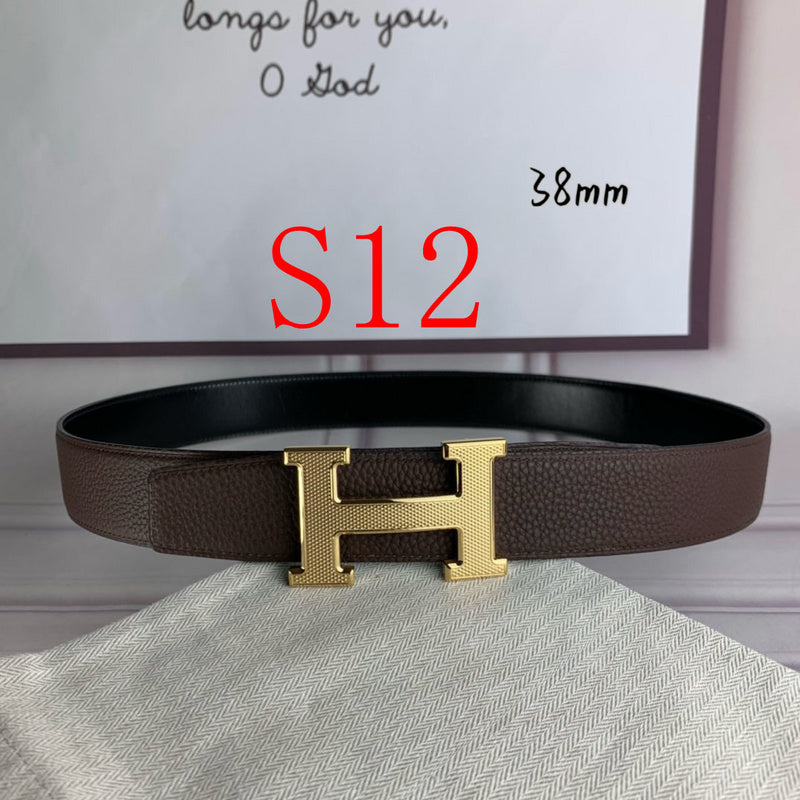 HBL3 Real leather 3.8CM 95-125CM Belt with all packing |Hermès belt