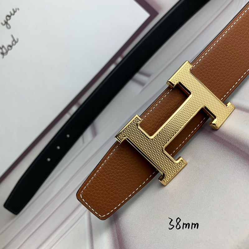 HBL3 Real leather 3.8CM 95-125CM Belt with all packing |Hermès belt
