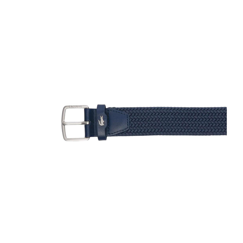 Cintura Lacoste Canvas Stretch Blu