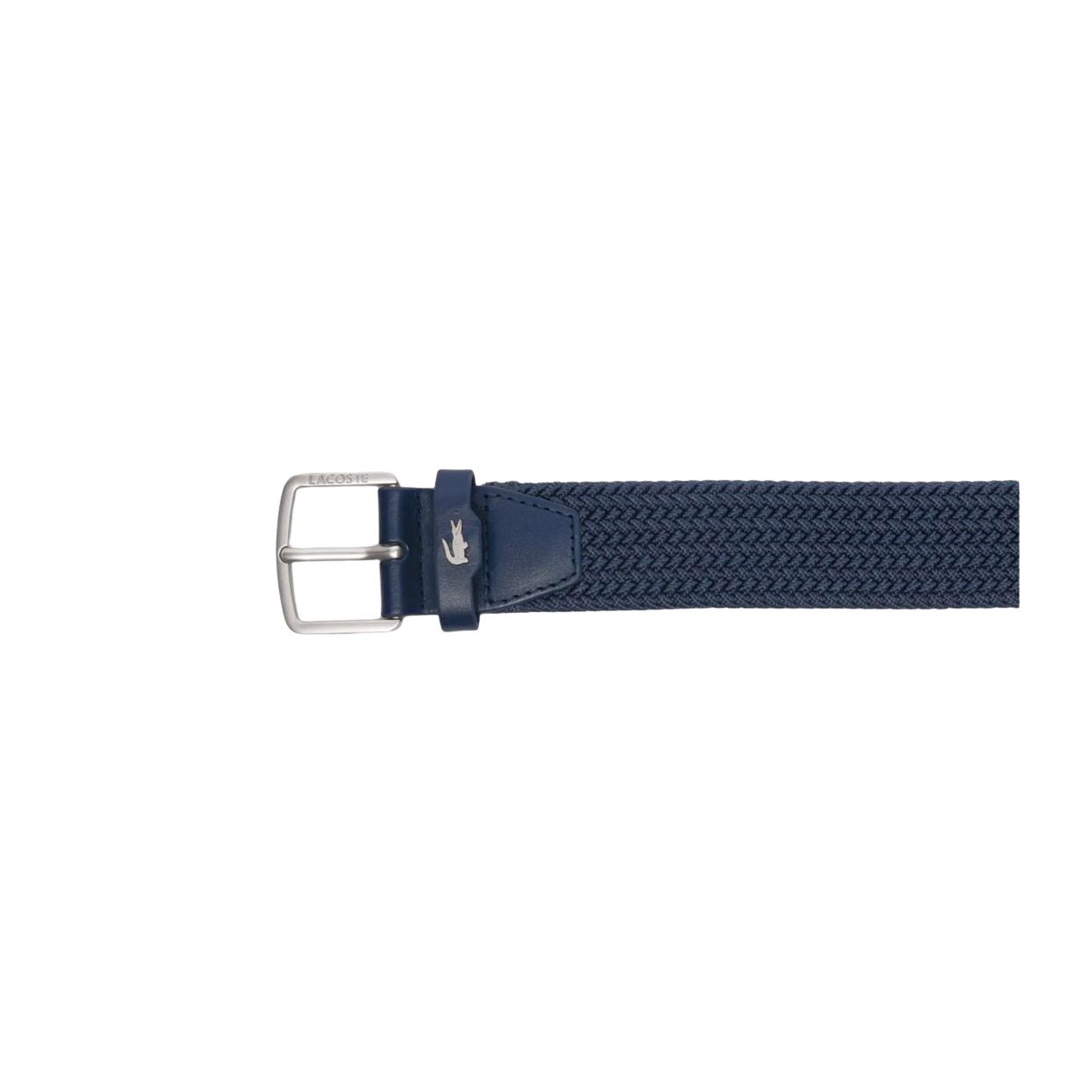 Cintura Lacoste Canvas Stretch Blu