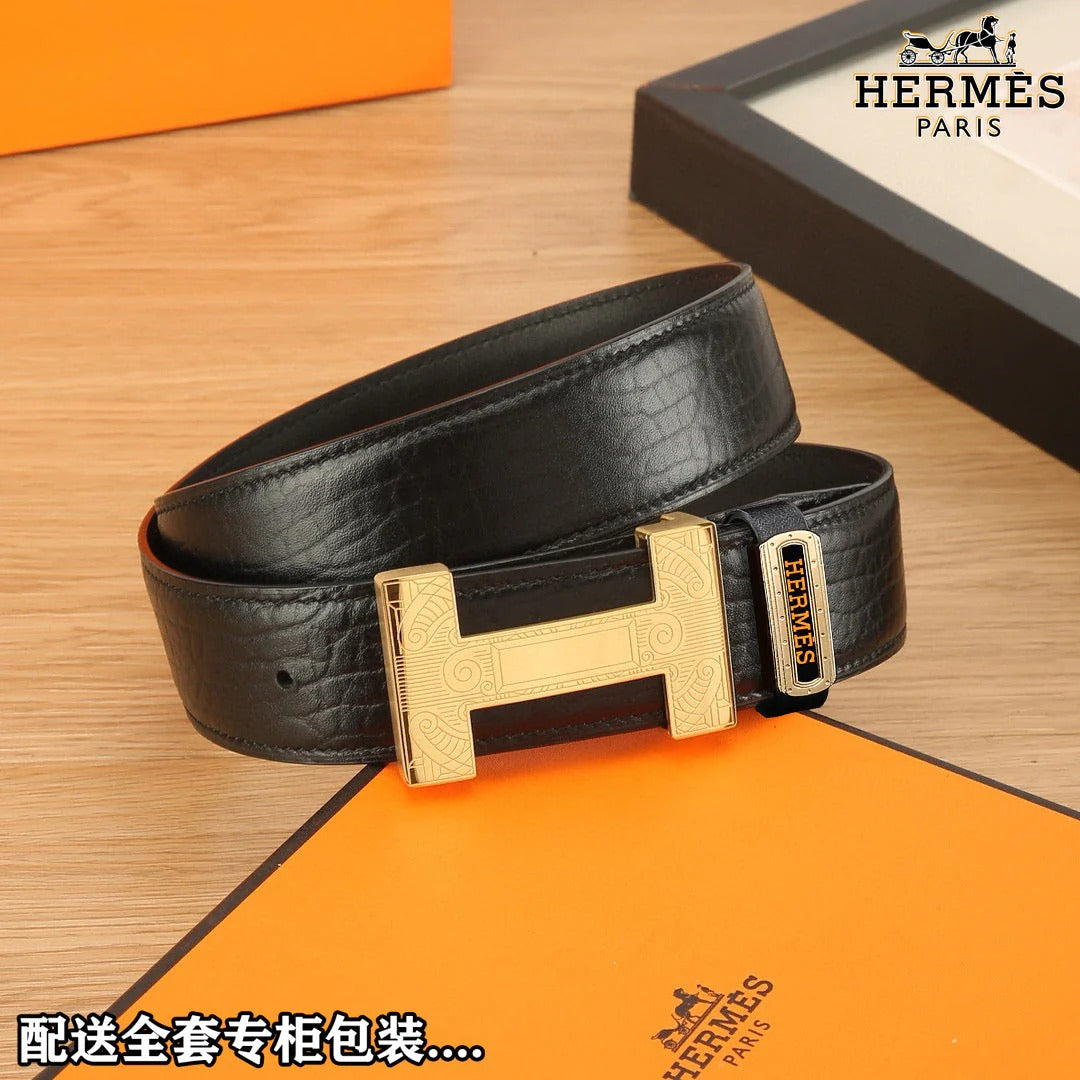 HM Constance Belt 38mm Black Togo Leather 619664|Hermès belt