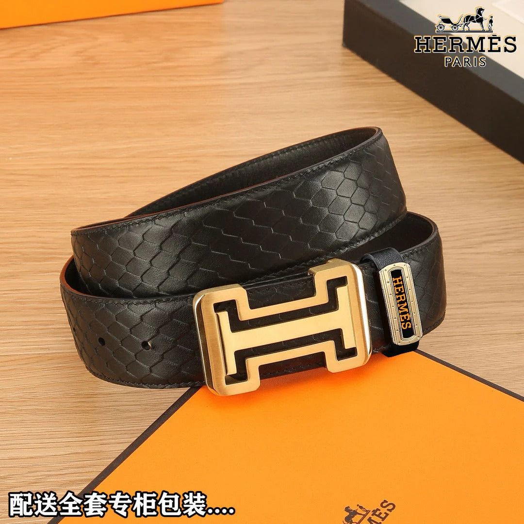 HM Constance Belt 38mm Black Togo Leather 619662|Hermès belt