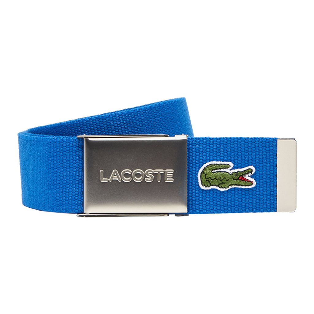 LACOSTE Herren Gürtel aus Stoff - schönes Etui, gravierter Schiebeschnallenverschluss