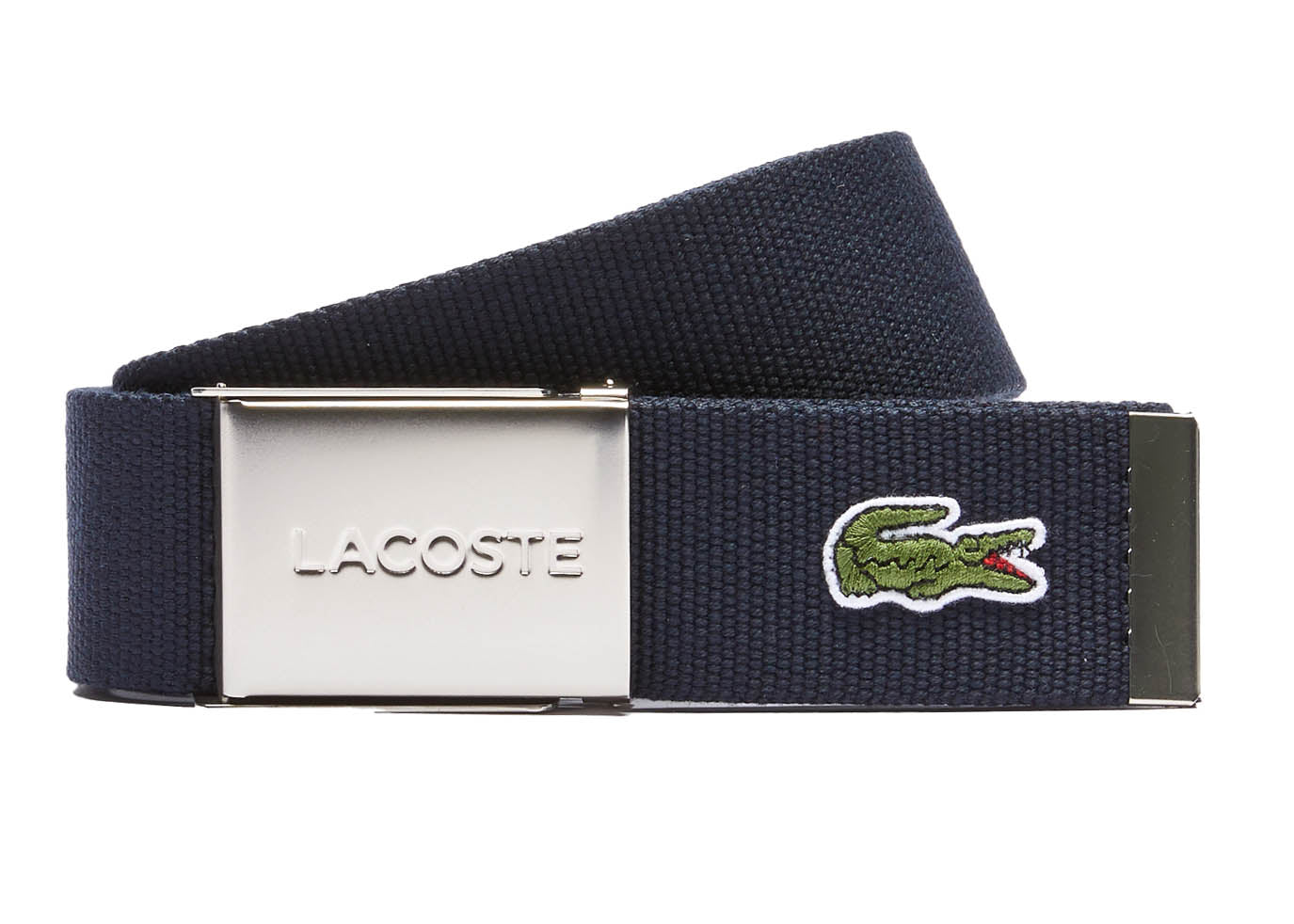 LACOSTE Herren Gürtel aus Stoff - schönes Etui, gravierter Schiebeschnallenverschluss