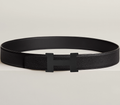 HermÃ¨s Constance Reversible Belt Black Calfskin With Black Buckle | Hermès belt