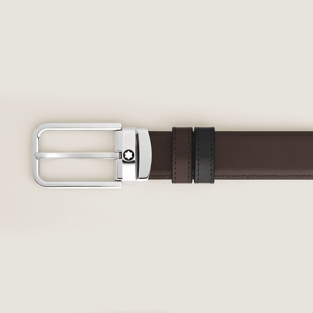 Montblanc reversible belt 30 mm leather Meisterstück rectangular buckle 223405